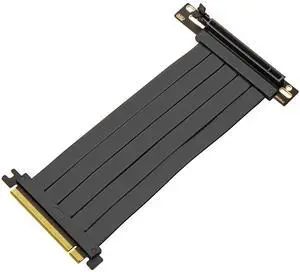 PCIE 4.0 Riser Cable, PCIe 4.0 x16 High Speed Flexible Extender Card Extension Port, PCIE 4.0 90 Degree Adapter, Pcie 4.0 Riser Compatible with 4090 4080 4070 3090 and Pcie 3.0 System 300mm /11.8inch