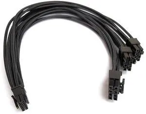 Vszerda PCIE 5.0 Power Supply 3x8 Pin to 16Pin Mini 12+4Pin 12VHPWR 600W PSU Extension Cable for RTX 3090Ti,4070Ti 4080,4090 Graphics Card A SUS, E VGA, Seasonic Modular Power Supply 16AWG27.5Inch