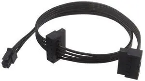 Vszerda SATA Power Cable for L.enovo Motherboard, ATX Mini 4 Pin to 2X Right-Angle SATA Hard Drive HDD Adapter 18-inch(46cm), Black Vszerda SATA Power Cable for L.enovo Motherboard, ATX Mini 4 Pin to 2X Right-Angle SATA Hard Drive HDD Adapter 18-inch(46cm), Black