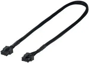 Vszerda PCIE Cable for E.VGA, 65CM Male to Male 8 Pin to 6+2 Pin GPU Power Cable for E.VGA G+ G2 G3 G5 G6 GA GM GT P2 P3 P5 P6 P+ T2 T3 (Black 18AWG, 65cm)