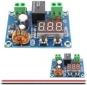 Vszerda 2PCS Battery Low Voltage Disconnect Module Digital Low Voltage Protector with Digital Display DC 12V-36V Over-Discharge Protection Module, for Lead Acid Lithium Battery