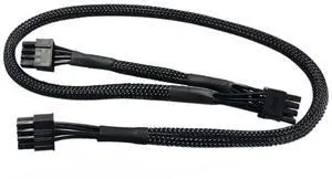 Vszerda 18 AWG ATX 8 Pin Male to Dual PCIe 8(6+2) Pin Male Power Adapter Sleeved Cable for C.orsair  Modular Power Supply 24+9 Inches