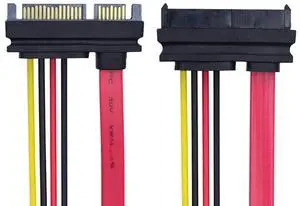 Vszerda SAS Cable SFF-8482 SAS 29 Pin to SATA 22Pin Hard Disk Drive Raid Extension Cable with 22 Pin SATA Power Port Vszerda SAS Cable SFF-8482 SAS 29 Pin to SATA 22Pin Hard Disk Drive Raid Extension Cable with 22 Pin SATA Power Port