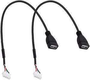 Vszerda USB A Female to XH2.54 4Pin Motherboard Connector Converting Cable Small 4Pin XH2.54 Terminal to USB 2.0 Type A Adapter Extension Cable Wire for USB Repaire DIY Replacement -30CM-2pcs Vszerda USB A Female to XH2.54 4Pin Motherboard Connector Converting Cable Small 4Pin XH2.54 Terminal to USB 2.0 Type A Adapter Extension Cable Wire for USB Repaire DIY Replacement -30CM-2pcs