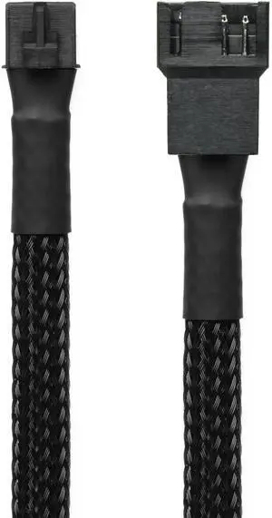 Vszerda 4-Pin PWM GPU Fan Adapter Cable - 6-inch (15cm), Black Sleeved - 4-Pin PWM Fan Adapter for E.VGA RTX 3000 Series Graphics Cards Vszerda 4-Pin PWM GPU Fan Adapter Cable - 6-inch (15cm), Black Sleeved - 4-Pin PWM Fan Adapter for E.VGA RTX 3000 Series Graphics Cards
