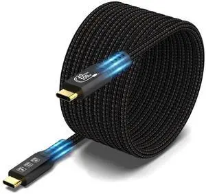 Vszerda 16.5FT USB C Cable 3.2 Gen 2X2 20Gbps, 5M Type C 4K@60Hz UHD Video 5A/100W PD3.0 Fast Charge Cord with E-Marker Compatible with Thunderbolt 3/4 MacBook Pro Galaxy Pixel Monitor