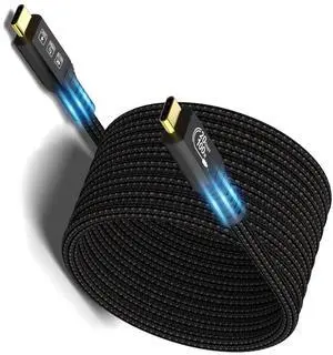 6M 20Gbps USB C 3.2 Gen 2 Cable, Type C 4K@60Hz UHD Video 5A/100W PD3.0 Fast Charge w/E-Marker Compatible with Thunderbolt 3/4 for iPhone MacBook Samsung Galaxy Dell Monitor (USBC 3.2 20G 100W 6M)