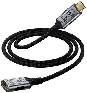 Vszerda USB C Extension Cable 3.3ft, 100W Charging USB c 3.2 Extension Cable, high Speed 20gbps Data Transfer/4K Video usbc Female to usbc Male Compatible with Thunderbolt 4/3