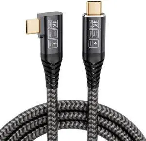 Vszerda USB C to C 3.2 Gen 2×2 Cable 100W/20Gbps [6.6FT/2m] 4K Video Output Fast Charge Compatible with Thunderbolt 3/4 for MacBook iPad Galaxy Pixel  Yoga Type C Display Monitor etc.