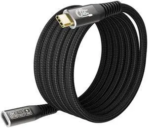 Vszerda USB-C for Thunderbolt 4 Extension Cable 40Gbps Data Transfer, USB c Male to USB c Female Cable, 8K Display/PD 240W, Compatible with Thunderbolt 3/USB 4/3/SSD eGPU 2M/6.6FT Vszerda USB-C for Thunderbolt 4 Extension Cable 40Gbps Data Transfer, USB c Male to USB c Female Cable, 8K Display/PD 240W, Compatible with Thunderbolt 3/USB 4/3/SSD eGPU 2M/6.6FT