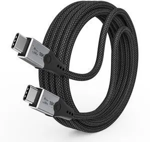 Vszerda 6.6ft USB-C to USB-C Monitor Cable - 80Gbps Data Transfer, Dual 8K HD Display, 240W Charging, Compatible with Thunderbolt 5/4/3