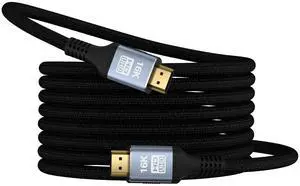 Vszerda 16K 8K HDMI 2.2 Cable 96Gbps 10FT, Ultra High Speed HDMI Gaming Cord Support 4K@480Hz 8K@240Hz, HDCP 2.2&2.3, Dynamic HDR, eARC,DTS:X, Compatible with PC/Monitor TV/HDTV/PS5/Blu-ray