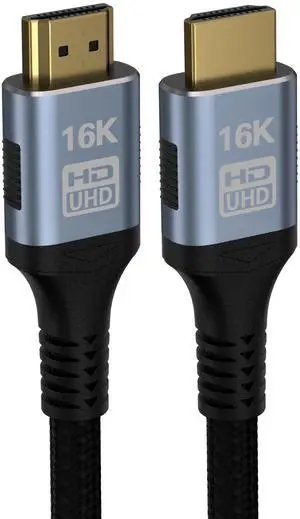 Vszerda 16K 8K HDMI 2.2 Cable 96Gbps 6.6FT/2M, Ultra High Speed HDMI Gaming Cord Support 4K@480Hz 8K@240Hz, HDCP 2.2&2.3, Dynamic HDR, eARC,DTS:X, Compatible with PC/Monitor TV/HDTV/PS5/Blu-ray