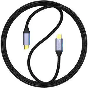 Vszerda USB C to USB C Data Cable 3.3FT, 100W USB C-C Cable, 20V5A Fast Charging PD USB 3.1 Gen 2 10gbps 4K 60Hz Video Display E-Marker Chip Cord Compatible with Google Pixel, Monitor