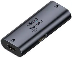Vszerda USB C to USB3.2 Signal Amplification Extender Adaptor Extend 10m/32.8ft USB C Input to USB3.2 Output Long Distance Charging Data Connector 5Gbps 5V/3A,LED/Al Hull,with USB C 15W Power Port Vszerda USB C to USB3.2 Signal Amplification Extender Adaptor Extend 10m/32.8ft USB C Input to USB3.2 Output Long Distance Charging Data Connector 5Gbps 5V/3A,LED/Al Hull,with USB C 15W Power Port