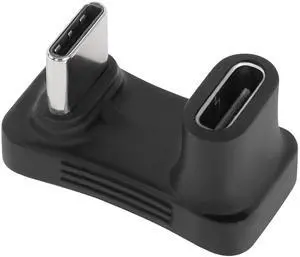 Vszerda Wider U Shaped Angle USB C Adapter 10Gbps USB3.1 Type C Male to Female U Shaped Wide Distance Connector, Support 4k@60HZ HD Audio/Video 100W, for Smartphone Laptop Tablet Steam Deck