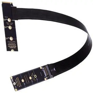 Vszerda M.2 NVME Extender,NGFF M-Key PCIe SSD Extention Card with Angled Soft-PCB Cable 30CMS Vszerda M.2 NVME Extender,NGFF M-Key PCIe SSD Extention Card with Angled Soft-PCB Cable 30CMS
