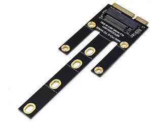 Vszerda M.2 (NGFF) 2230/2242 NVME SSD to Mini PCIe Port Card (Only Provide PCIe 1X Lane),Compatible with D.ELL Inspiron One 2205