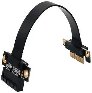 Vszerda PCI-e Express 1X Riser Extender Extension Card with 20CM High Speed Flex Cable