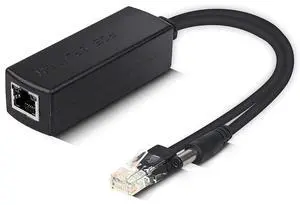 Vszerda Gigabit PoE Power Over ethernet Splitter Adapter 48V to 12V, DC Jack 5.5x2.1mm, IEEE 802.3af/at Compliant 10/100/1000Mbps PoE Splitter with 12V Output for Surveillance Camera CCTV & VoIP Phone