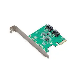 Vszerda 2 Port SATA III PCI-e 2.0 x1 Controller Card Asmedia ASM1061 Non-Raid with Low Profile Bracket SY-PEX40039 Vszerda 2 Port SATA III PCI-e 2.0 x1 Controller Card Asmedia ASM1061 Non-Raid with Low Profile Bracket SY-PEX40039