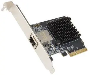 Vszerda 1 Port 10 Gigabit Ethernet Network Card - PCIe x4 10Gb 10GBASE-T NIC AQTION AQC107-10Gbps Ethernet PCI-Express x4 Adapter SD-PEX24055