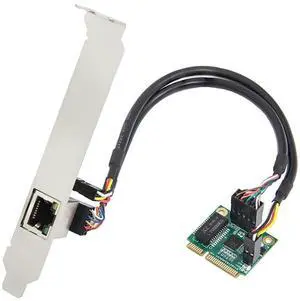 Vszerda 2.5 Gigabit Ethernet Mini PCI-E Network Controller Card 10/100/1000/25000 Mbps RJ45 LAN Adapter Converter for Desktop PC,SI-MPE24073
