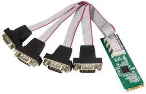 Vszerda 2 Port RS-232 DB9 Serial M.2 B+M Key Controller Card SY-PEX15066