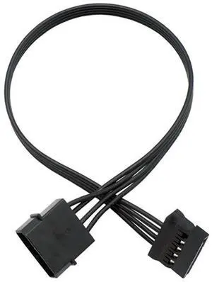 Vszerda Molex 4 Pin Male to SATA Female Power Supply Cable, Vszerda 15 Pin SATA Power Splitter Converter Adapter Cable Hard Drive HDD SSD Extension Cable 8.6inch 22cm (1 to 1)