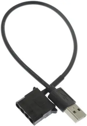 Vszerda USB to 4-Pin Molex 5V USB Case Fan Power Supply Cable for Computer 11.8'' 30cm Vszerda USB to 4-Pin Molex 5V USB Case Fan Power Supply Cable for Computer 11.8'' 30cm
