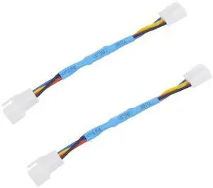 Vszerda 2 Packs 4-Pin PWM Fan Speed Reduction Cable, Optimized Cooling and Noise Reduction, Compatible with Computer Fans for Enhanced Performance 4.5inch (Blue Reduce 40% Fan Speed)