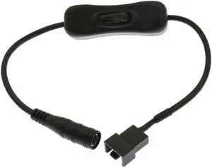 Vszerda DC Power Supply Plug to 3/4-Pin PC Fan Power Adapter with Switch 11.8inch Vszerda DC Power Supply Plug to 3/4-Pin PC Fan Power Adapter with Switch 11.8inch