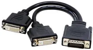 Vszerda DMS-59 to DVI Splitter Cable Connector for Dual Monitor Setups or as a DVI Adapter Y Cord Dongle-10inch Vszerda DMS-59 to DVI Splitter Cable Connector for Dual Monitor Setups or as a DVI Adapter Y Cord Dongle-10inch