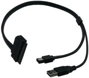 Vszerda 2.5" Hard Disk Drive SATA 22Pin to eSATA Data USB Powered Cable Adapter Vszerda 2.5" Hard Disk Drive SATA 22Pin to eSATA Data USB Powered Cable Adapter