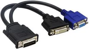 Vszerda 10 in/30cm Wyse DVI Splitter Cable - DVI-I to VGA - M/F - Comparable to Wyse Y-Cable