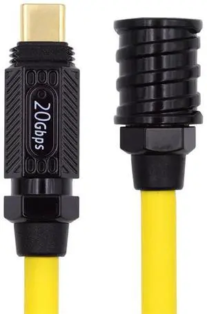 Vszerda High Flex Ultra Soft 140W 20Gbps 8K USB-C USB4 Cable Type-C Male to Female Power & Data Extension Cable for Gaming Keyboard Mouse 1m/3.3ft Vszerda High Flex Ultra Soft 140W 20Gbps 8K USB-C USB4 Cable Type-C Male to Female Power & Data Extension Cable for Gaming Keyboard Mouse 1m/3.3ft