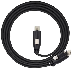 Screw Locking USB 3.1 Type-C to USB-C Cable 3.25A USB 3.0 Cord with Single Panel Mount Connector 10Gbps Data 65W PD Power for Laptop Tablet 9.84FT/3.0M Screw Locking USB 3.1 Type-C to USB-C Cable 3.25A USB 3.0 Cord with Single Panel Mount Connector 10Gbps Data 65W PD Power for Laptop Tablet 9.84FT/3.0M