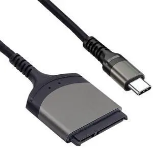 Vszerda 5Gbps USB-C Type-C to SATA 22 Pin Adapter Cable 25cm for 2.5" Hard Disk Driver SSD Laptop