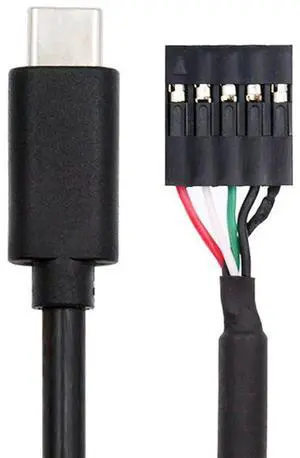 Vszerda 9Pin 10Pin USB 2.0 Motherboard Header to Type-C USB-C Adapter Extender Converter Cable 50cm for Camera Mini Monitor Sensor Panel Vszerda 9Pin 10Pin USB 2.0 Motherboard Header to Type-C USB-C Adapter Extender Converter Cable 50cm for Camera Mini Monitor Sensor Panel