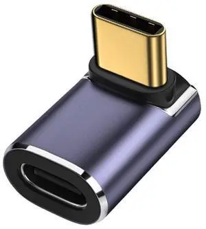 Vszerda 90 Degree Up Down Angled 40Gbps USB4 Type C Male to Female 100W Power Data 8K Video Adapter for Laptop Phone Vszerda 90 Degree Up Down Angled 40Gbps USB4 Type C Male to Female 100W Power Data 8K Video Adapter for Laptop Phone