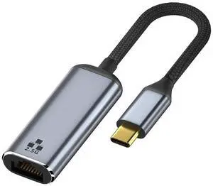 Vszerda USB 3.1USB-C Type-C Male to 2500Mbps 2.5Gbps GBE Gigabit Ethernet Network LAN Cable Adapter for Laptop