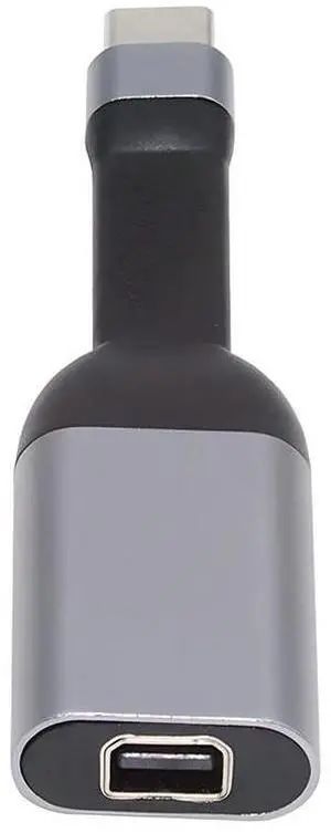 Vszerda USB-C to Mini DP Adapter 4K 60hz Type-C Source to Mini Displayport Sink HDTV Converter Ultra Slim Flat Cable 1080p for Laptop Tablet Phone