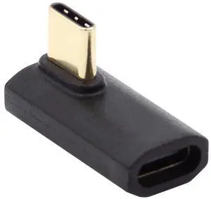 Vszerda USB4 240W Power Extension 40 Gbps Type C Male to Female 8K Video Adapter Low Profile Angled for NS Phone Laptop