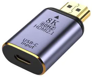Vszerda USB-C Type C Female Source to HDMI Sink HDTV Adapter 8K@60hz 4K@120hz for Tablet & Phone & Laptop