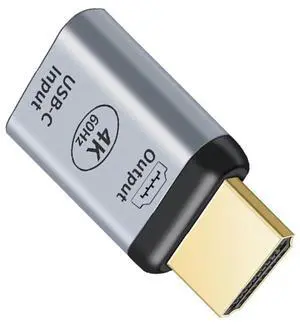 Vszerda USB-C Type C Female Source to HDMI Male Sink HDTV Adapter 4K 60hz 1080p for Monitor Tablet & Phone & Laptop. Not Work for HDMI Host to Type-C Displays Vszerda USB-C Type C Female Source to HDMI Male Sink HDTV Adapter 4K 60hz 1080p for Monitor Tablet & Phone & Laptop. Not Work for HDMI Host to Type-C Displays