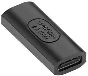 Vszerda USB4 Straight 240W Power Extension 40 Gbps Type C Female to Female 8K Video Adapter for NS Phone Laptop