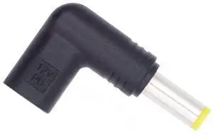 Vszerda USB 3.1 Type C USB-C Female to DC 12V 5.5x2.5mm Plug Adapter PD Emulator Trigger 90 Degree Angled