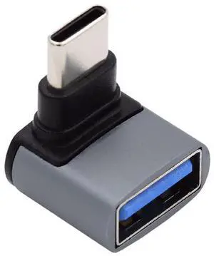 Vszerda Up Down Angled USB-C Type-C to USB 3.0 Female OTG Adapter 90 Degree for Laptop Tablet Phone