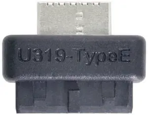 Vszerda Overmold USB 3.1 Front Panel Socket Key-A Type-E to USB 3.0 20Pin Header Male Extension Adapter