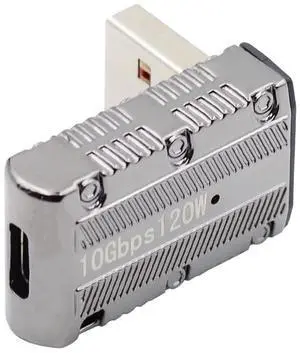 Vszerda USB 3.1 Type C Female to USB 3.0 A Male Adapter 10Gbps Mecha Cyberpunk Styles USB-C 120W Power Data Converter 90 Degree Low Profile Type Up Angled Alloy Shell for Phone Laptop Vszerda USB 3.1 Type C Female to USB 3.0 A Male Adapter 10Gbps Mecha Cyberpunk Styles USB-C 120W Power Data Converter 90 Degree Low Profile Type Up Angled Alloy Shell for Phone Laptop